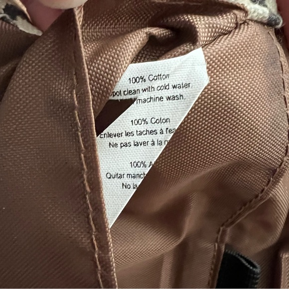 KAVU Big Spender Cotton Wallet in brown and cream - Picture 9 of 11